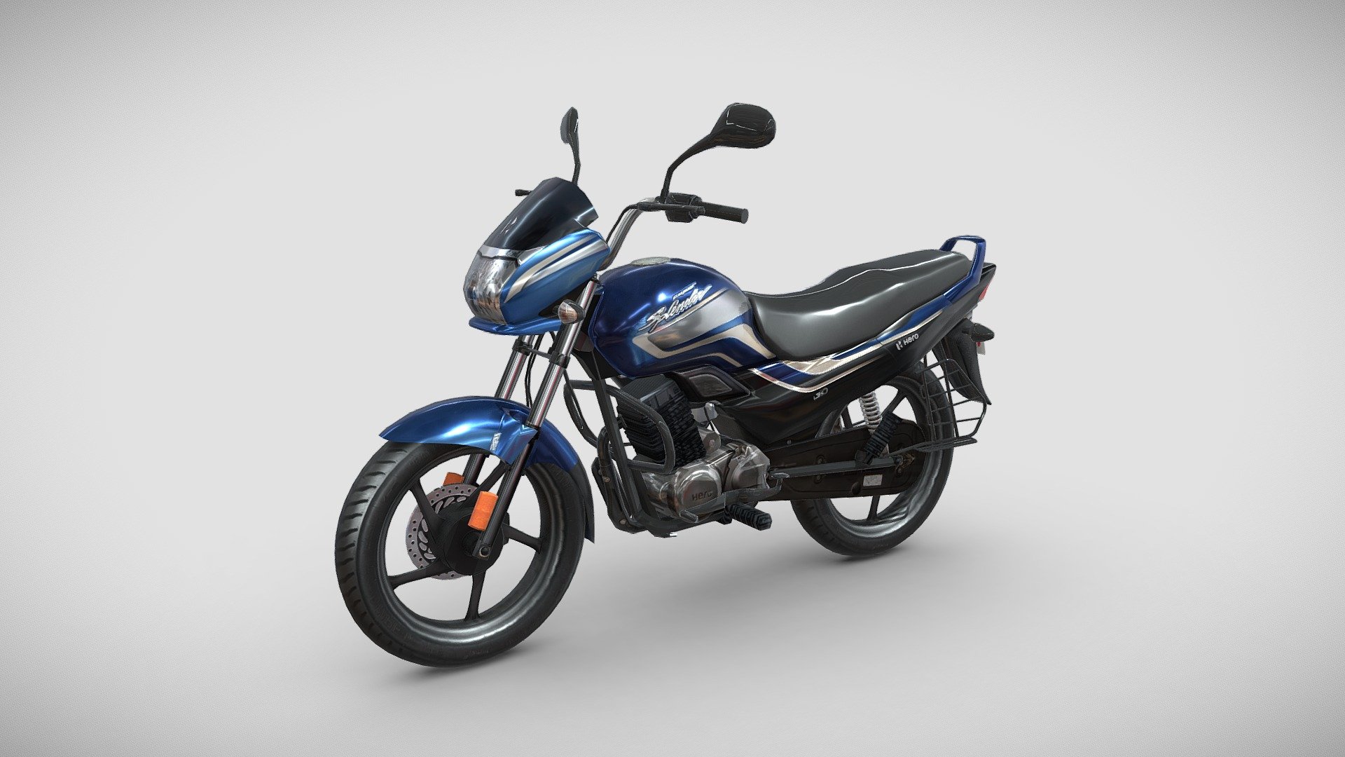 Hero Super Splendor 3d model