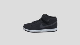 Nike SB Dunk Mid ISO 黑灰 橙标_CV4283-001