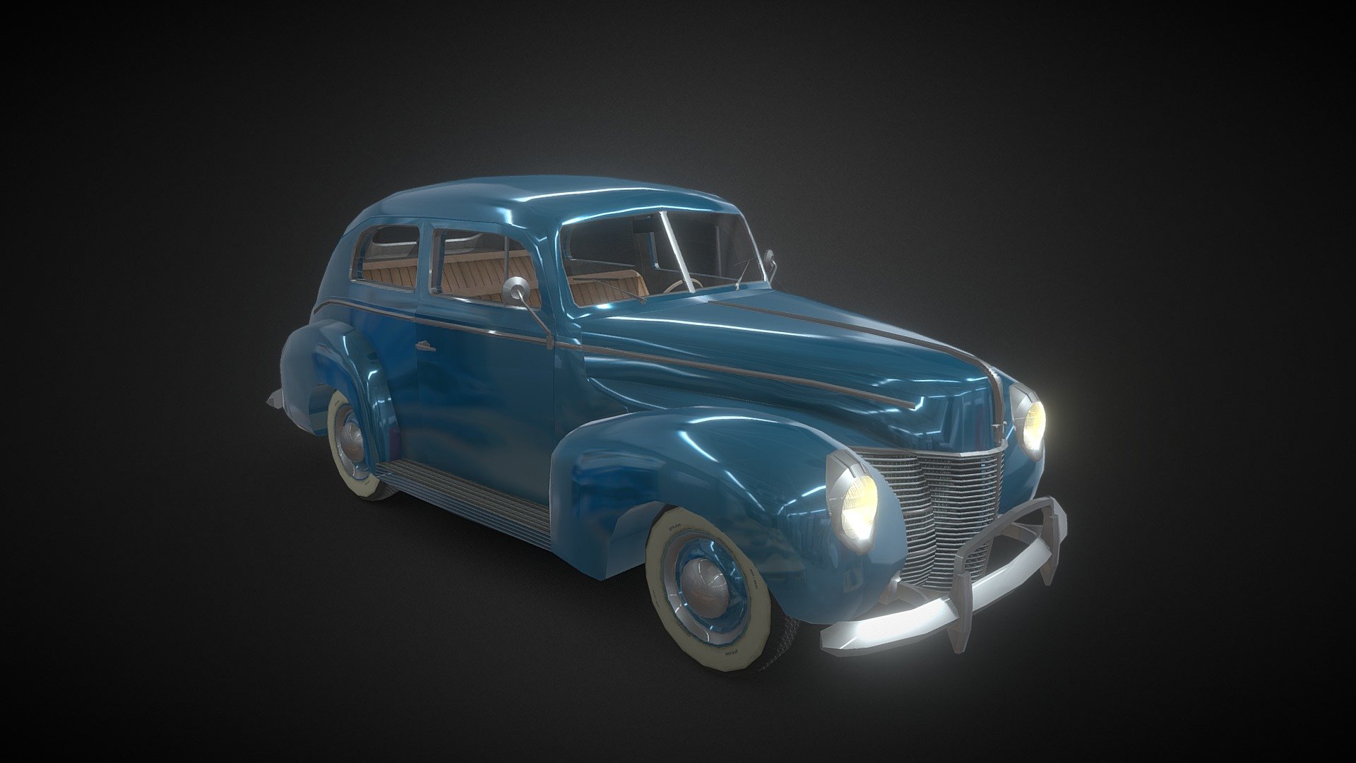 1940_ford_v8 3d model