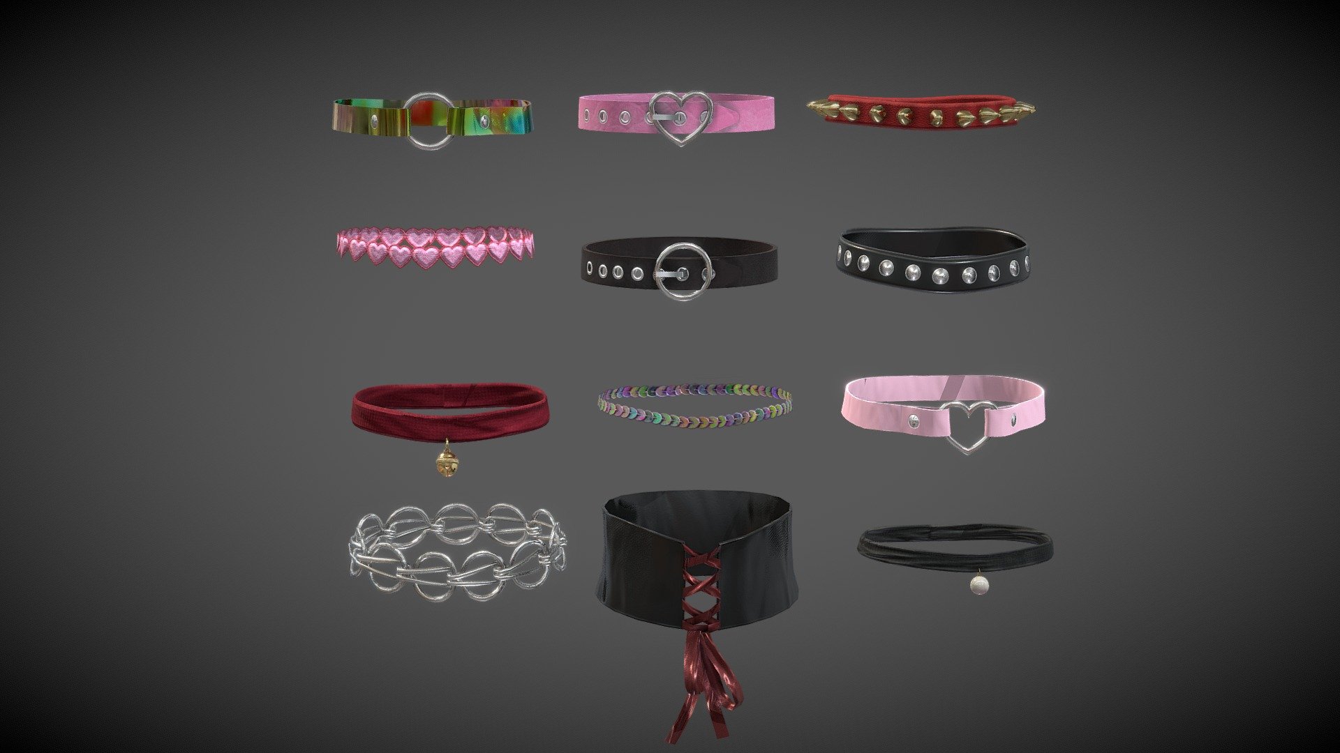 Chokers / Collars 3d model