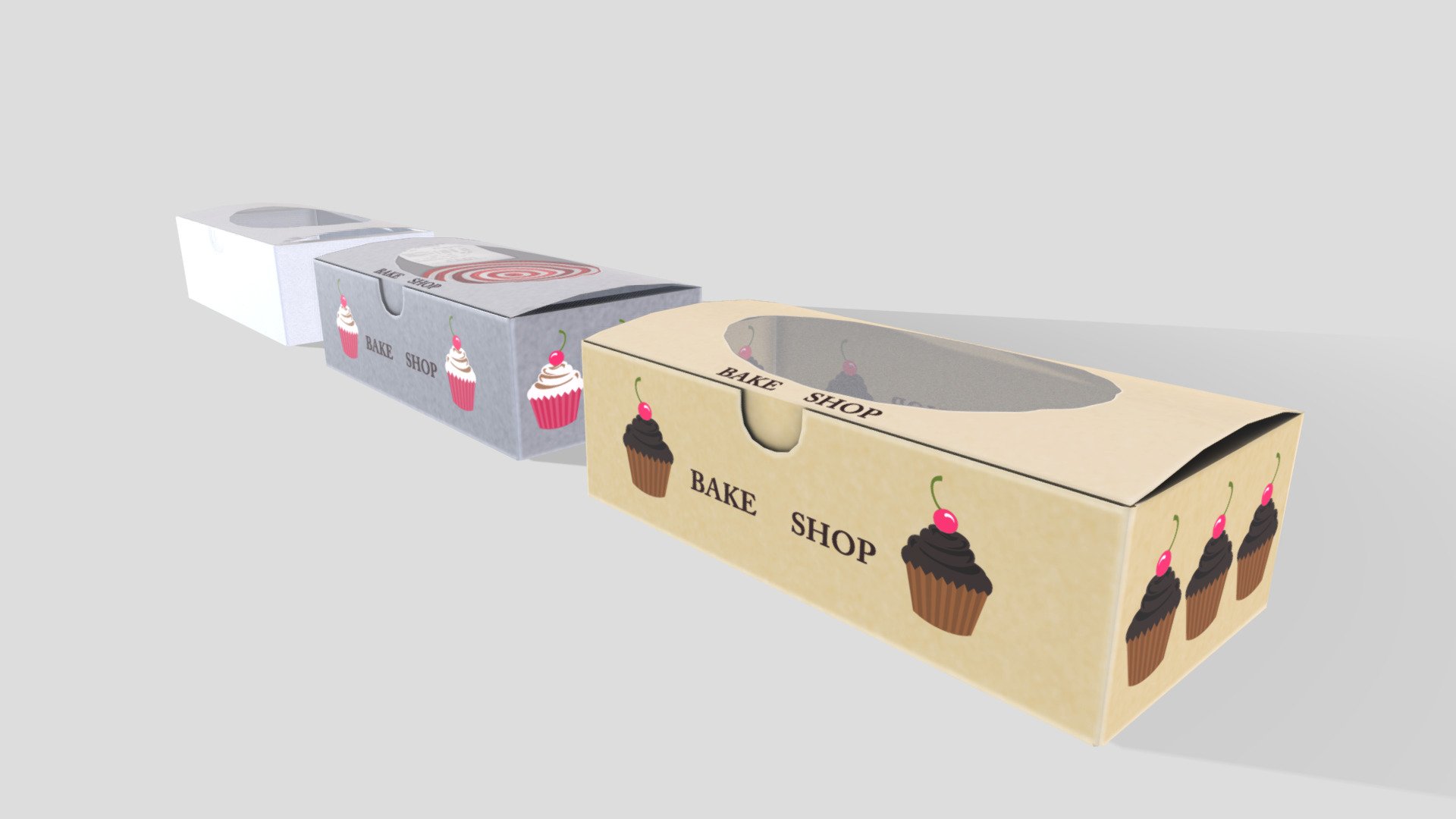 See Through Product Packaging Box 3d model