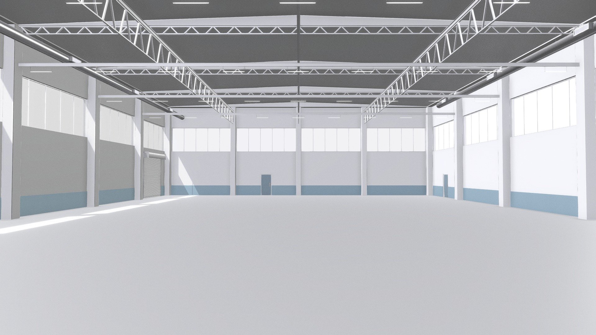 Warehouse Interior 1 3d model