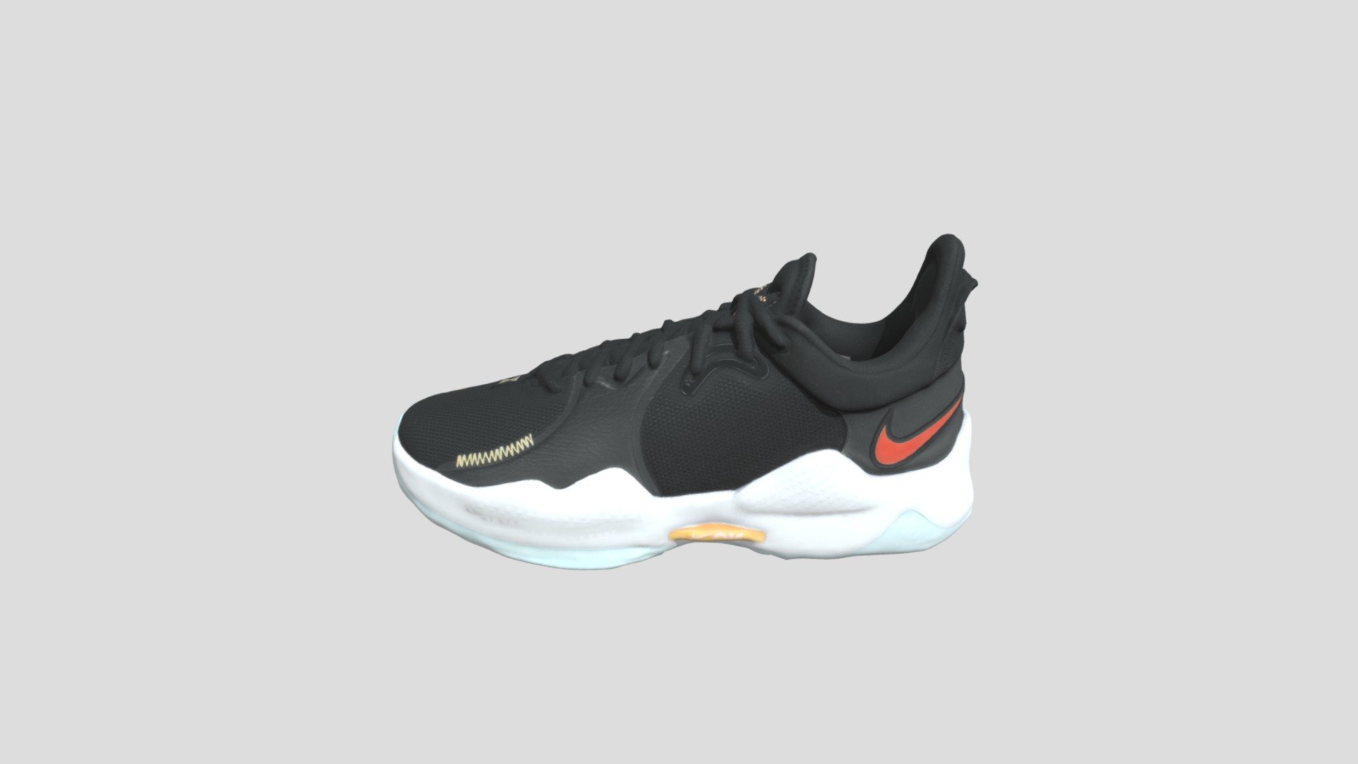 Nike PG 5 黑白 国内版_CW3146-001 3d model