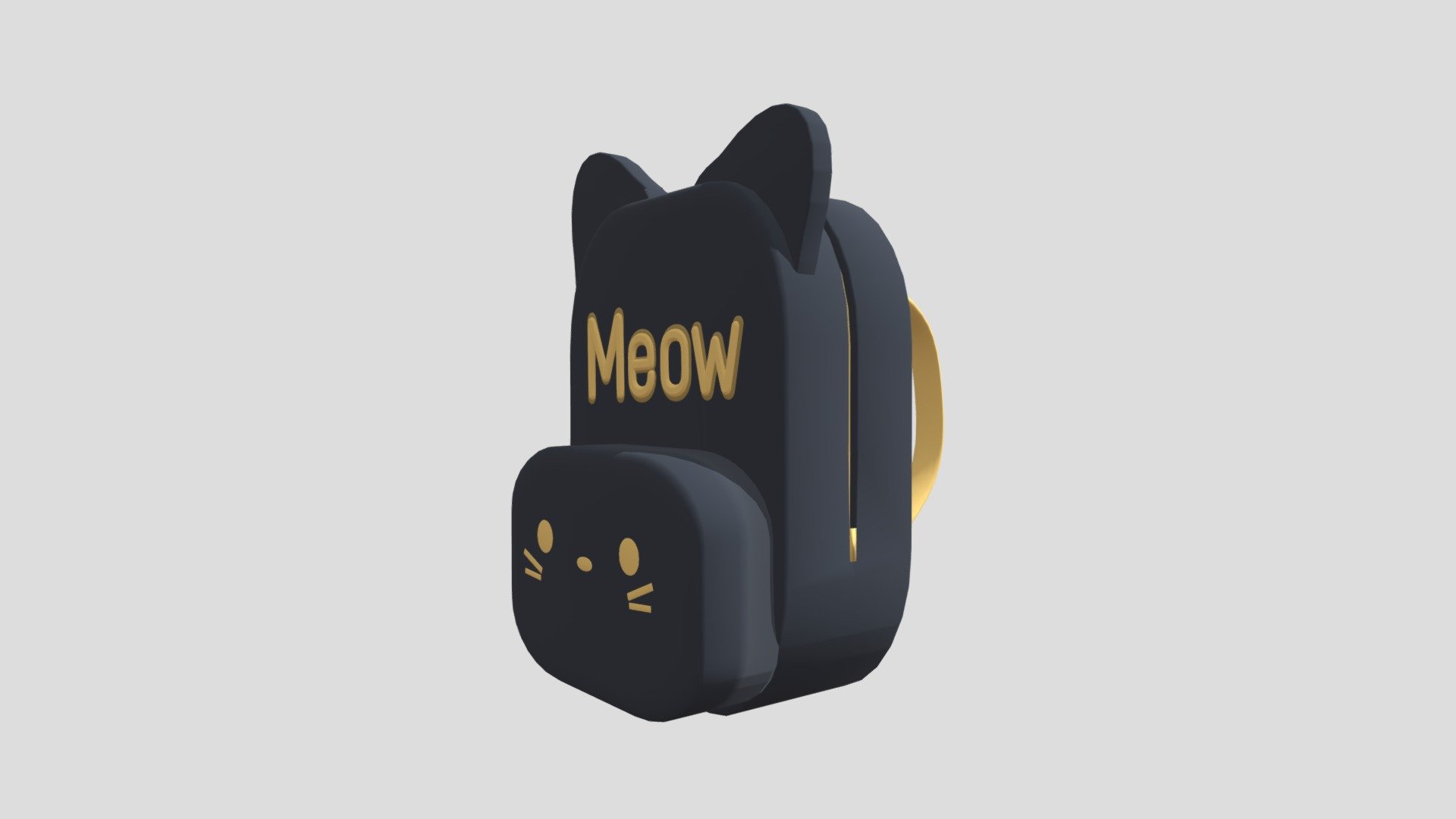 Kitty Cat Backpack 3d model