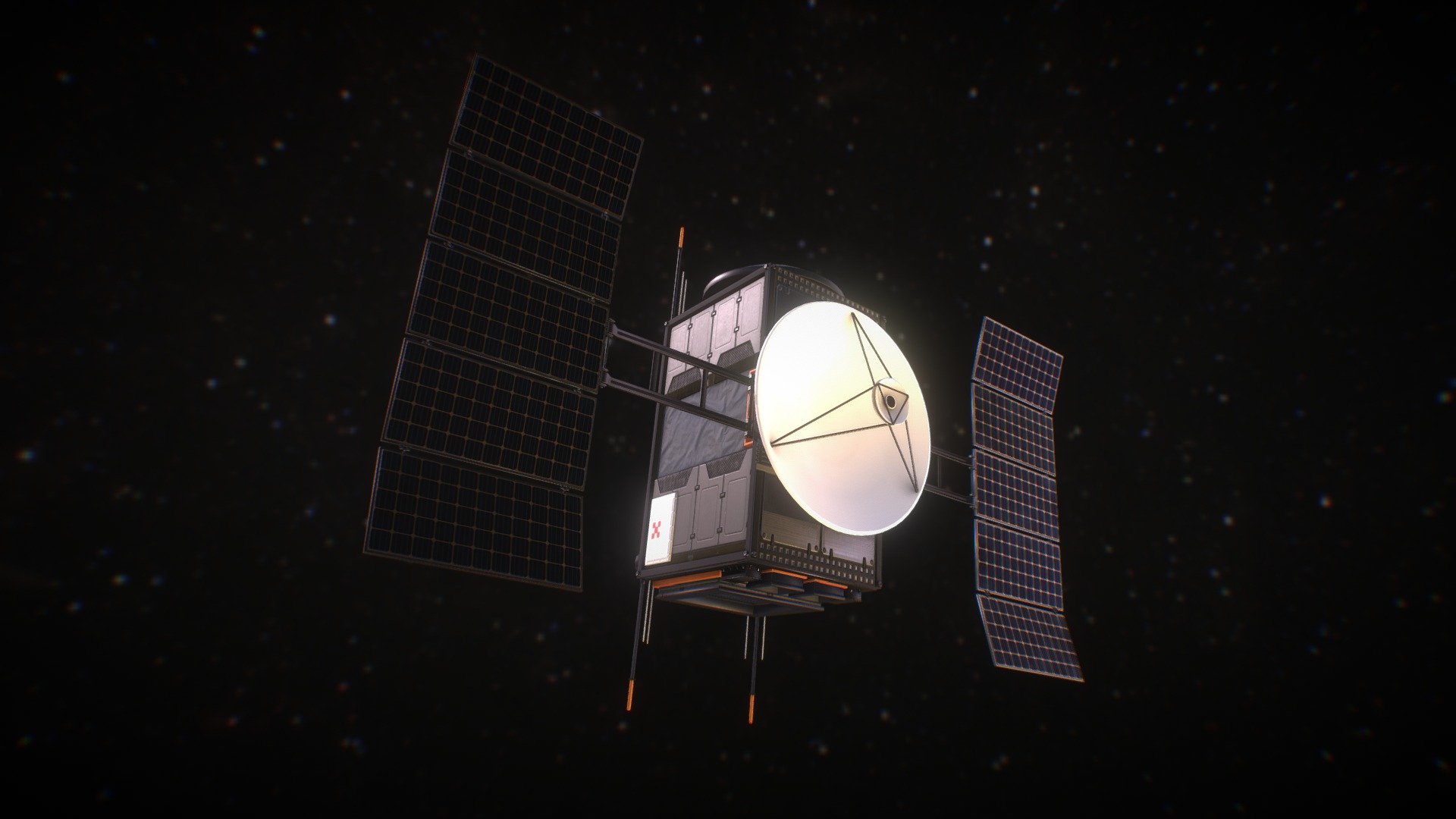 Science Probe Satellite 3d model