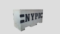 NYC NYPD Stone Road Barrier