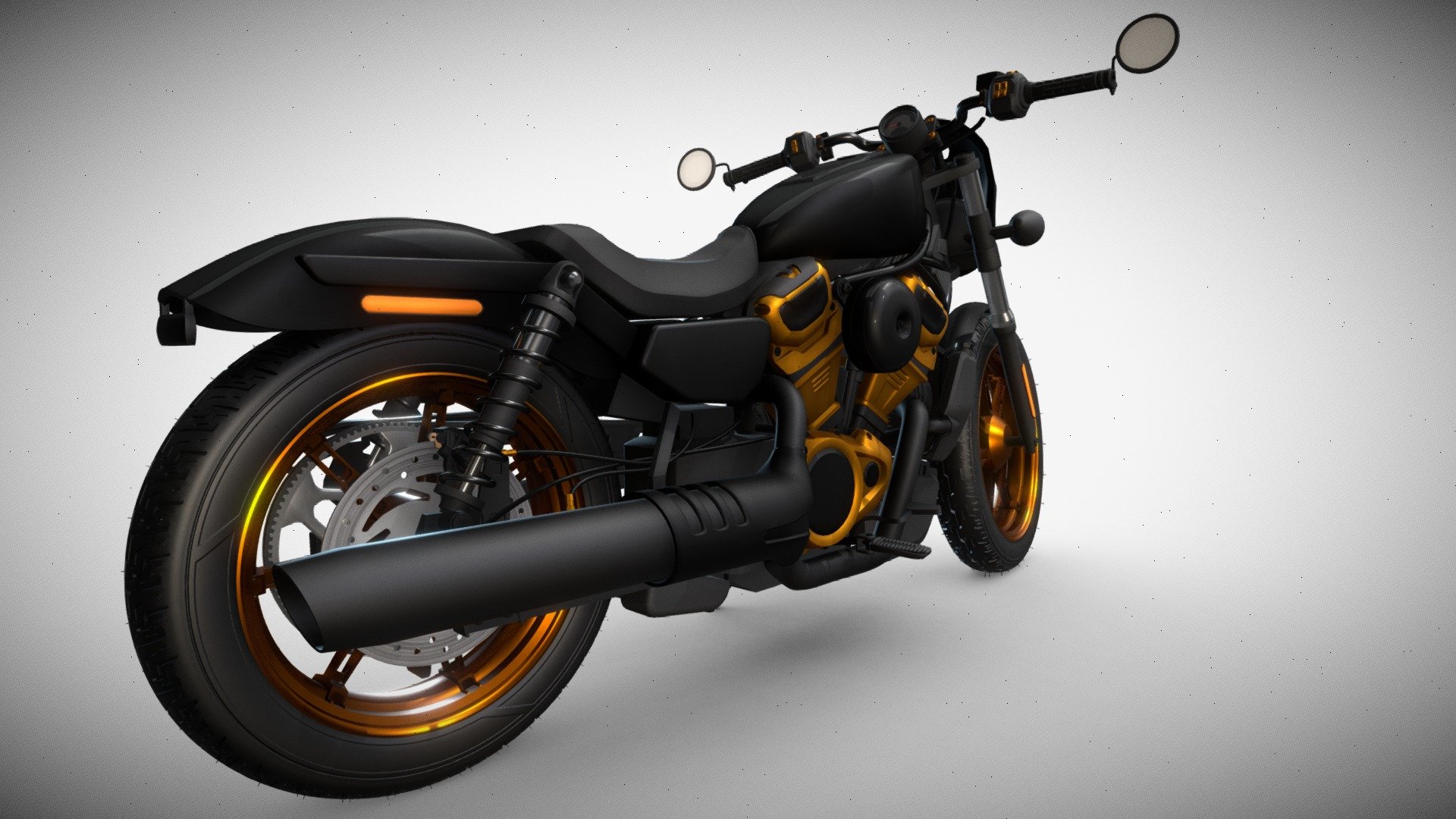 Harley-Davidson Nightster 2022 Motorcycle 3d model