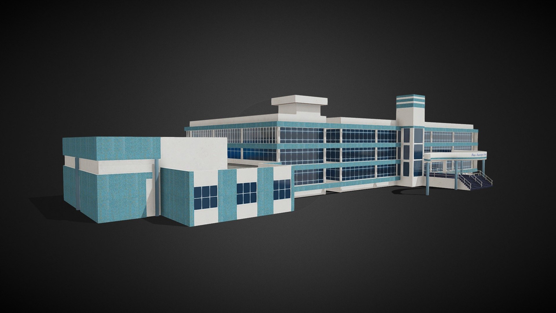 Toledo Municipal Government Brazil 3d model