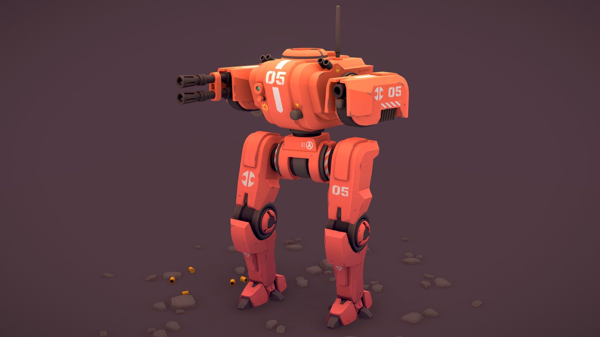 Stylised Mech 3d model