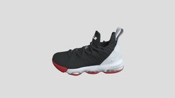 Nike LeBron 16 GS 黑白红_AQ2465-016