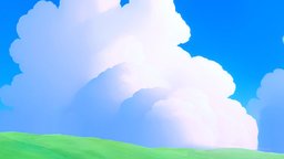 6k Stylized Cloudy Skybox 004