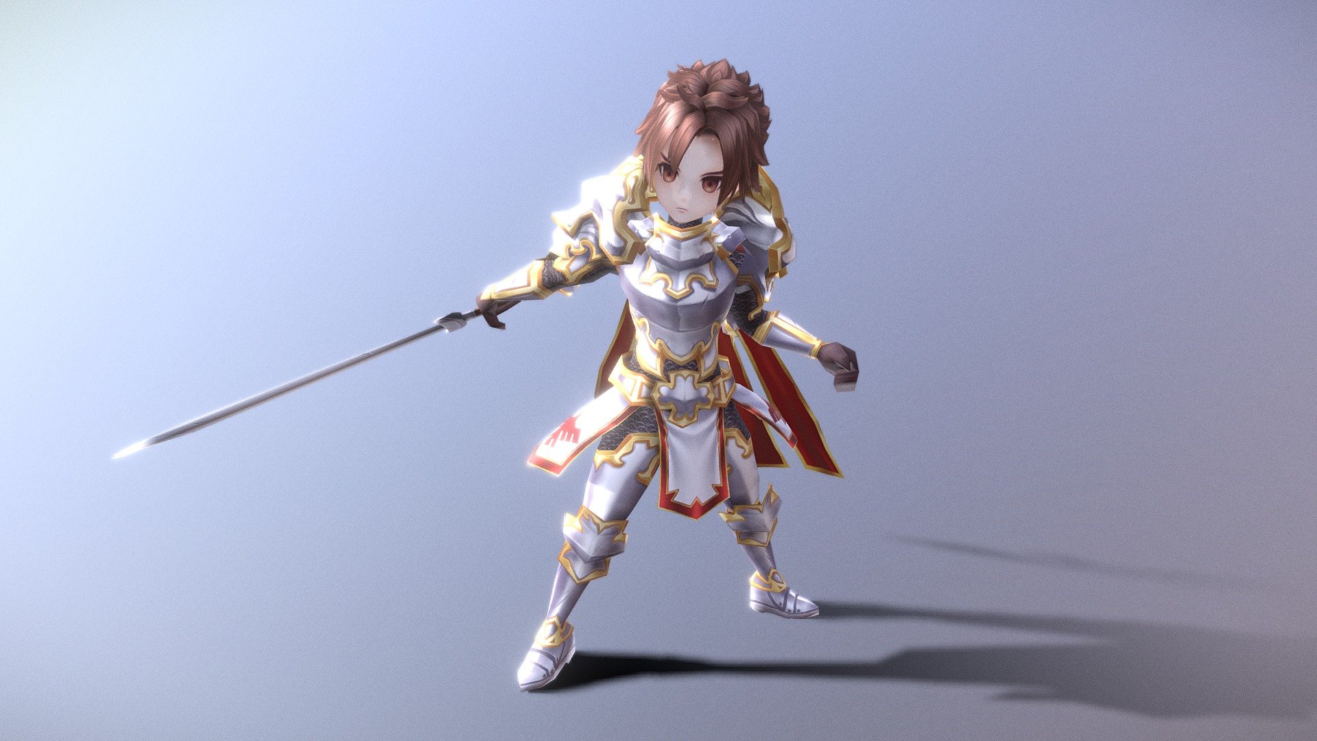 Casual RPG Character 3d model