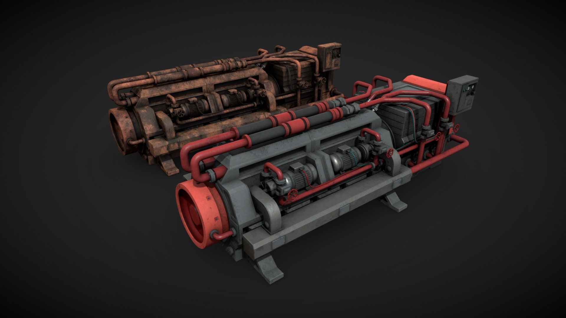 Machinery device 3d model