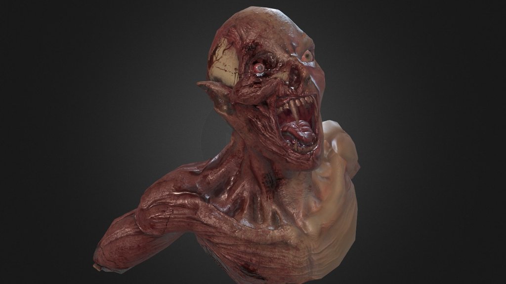 Destroyed Vampire Body 3d model