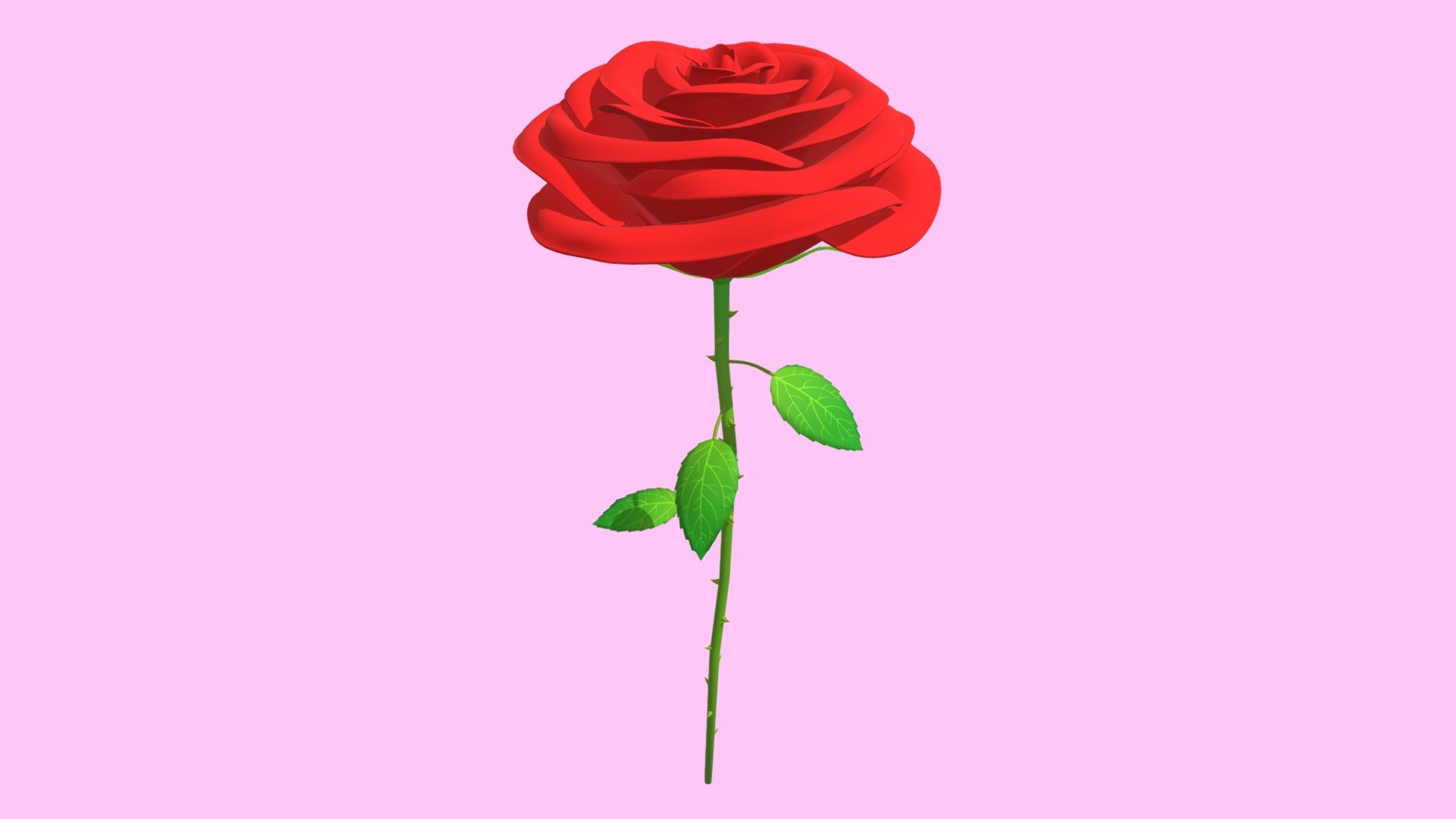 Rose 3d model