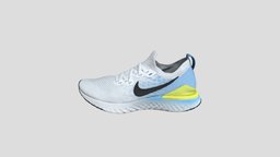 Nike Epic React Flyknit 2 蓝黄 女款_BQ8927-106