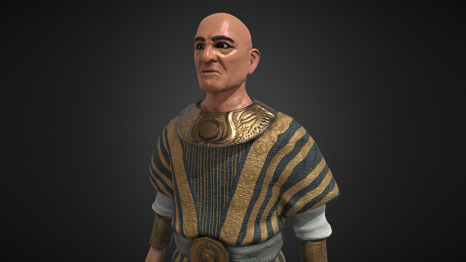 Egyptian Scribe 3d model