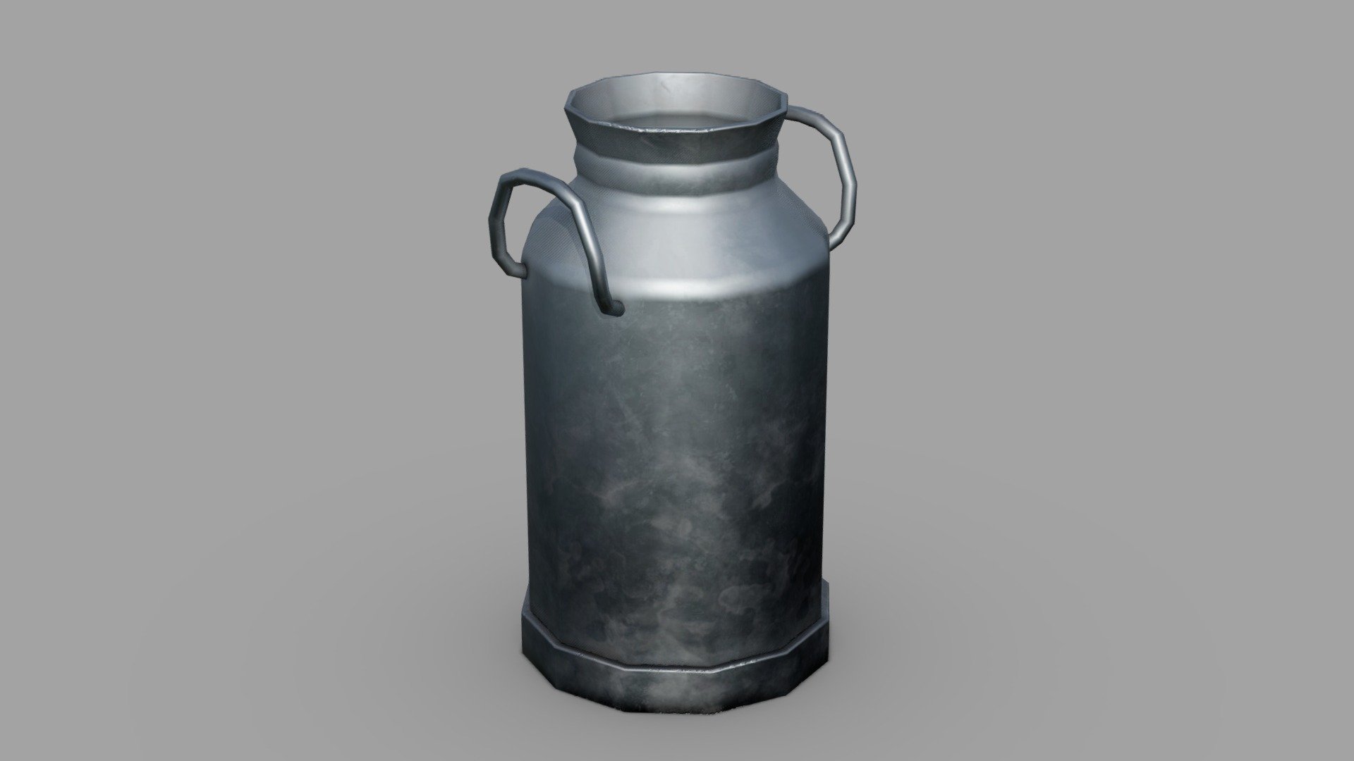 Metal Milk Can 3d model