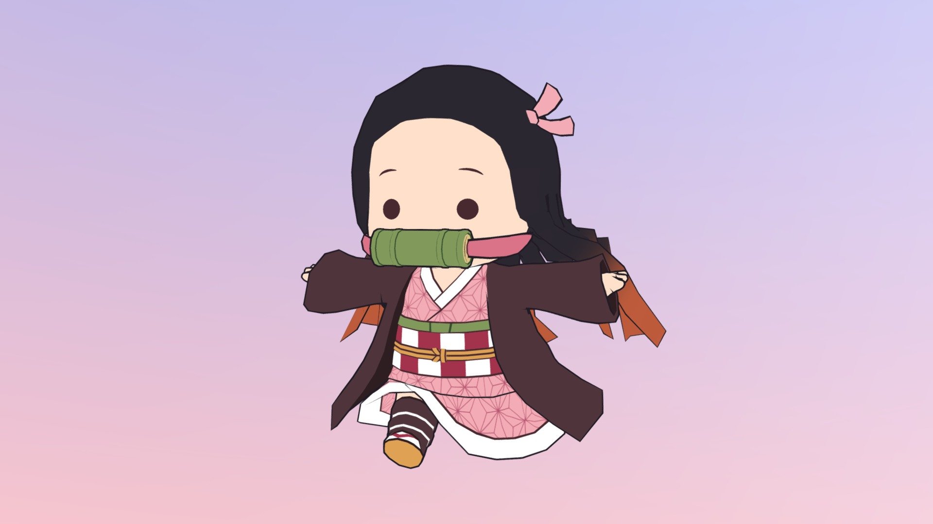 Chibi Nezuko (Kimetsu no Yaiba) 3d model