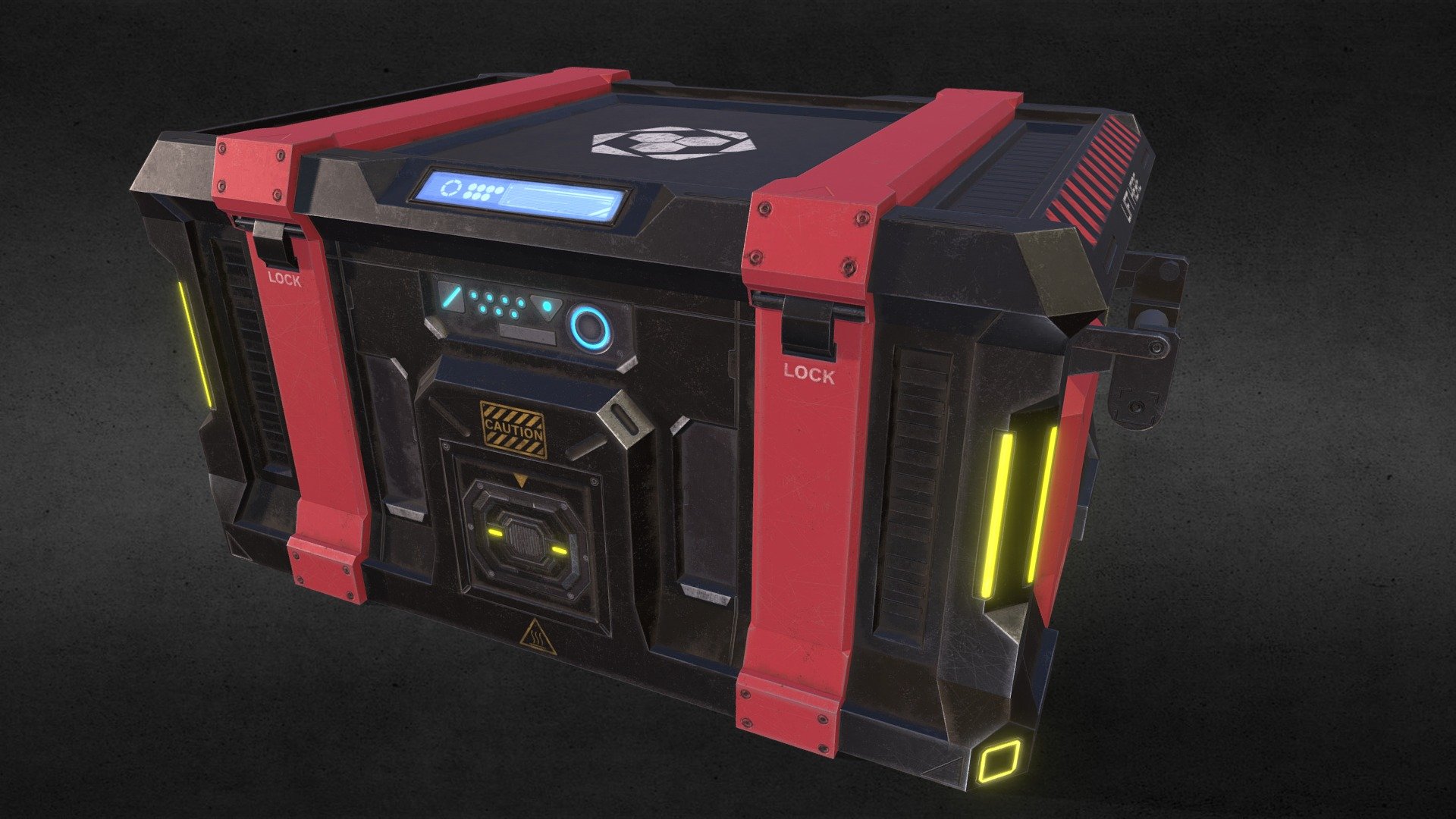 Sci-Fi Storage Crate 3d model