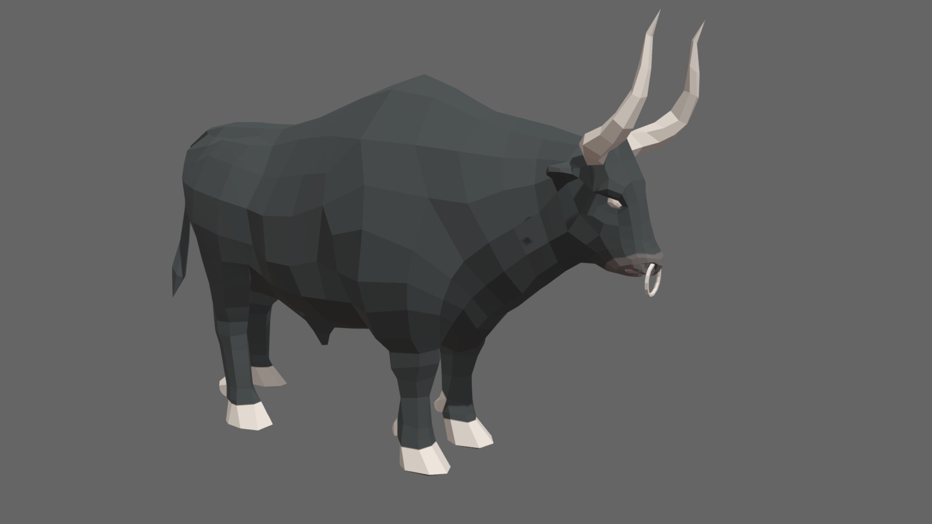 Bull Idle Work 3d model