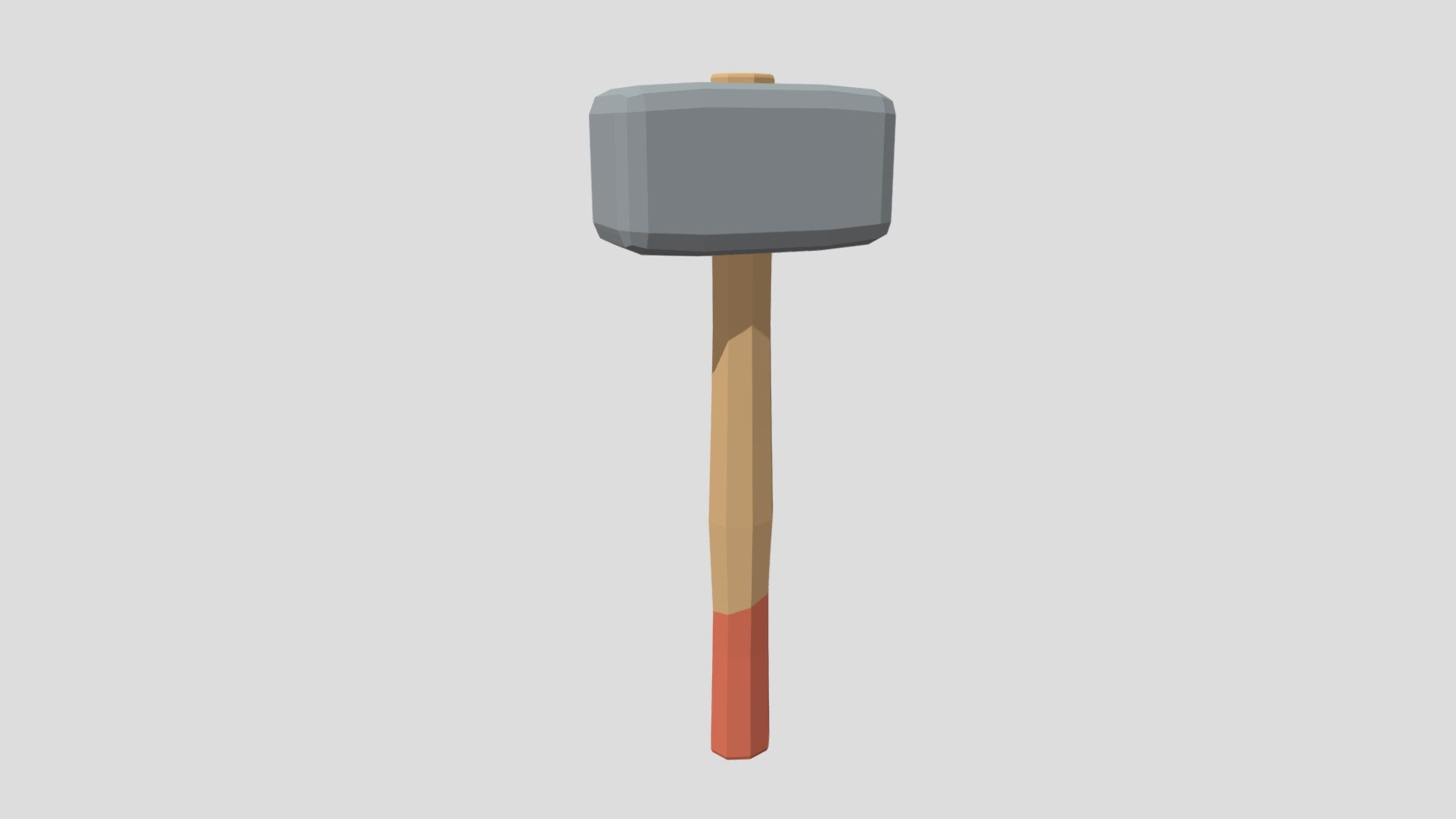 Low Poly Cartoon Sledgehammer 3d model