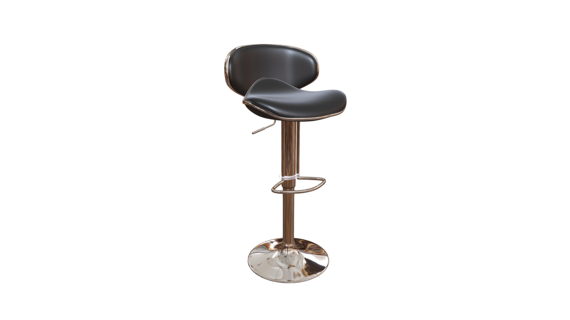 Fly Bar Chair Black 3d model