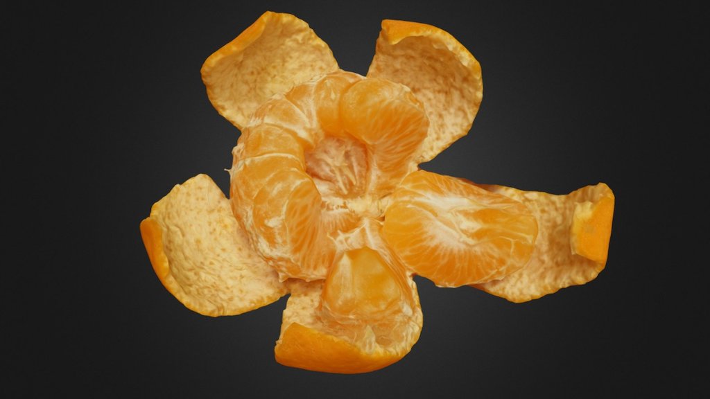 Mandarine 3d model