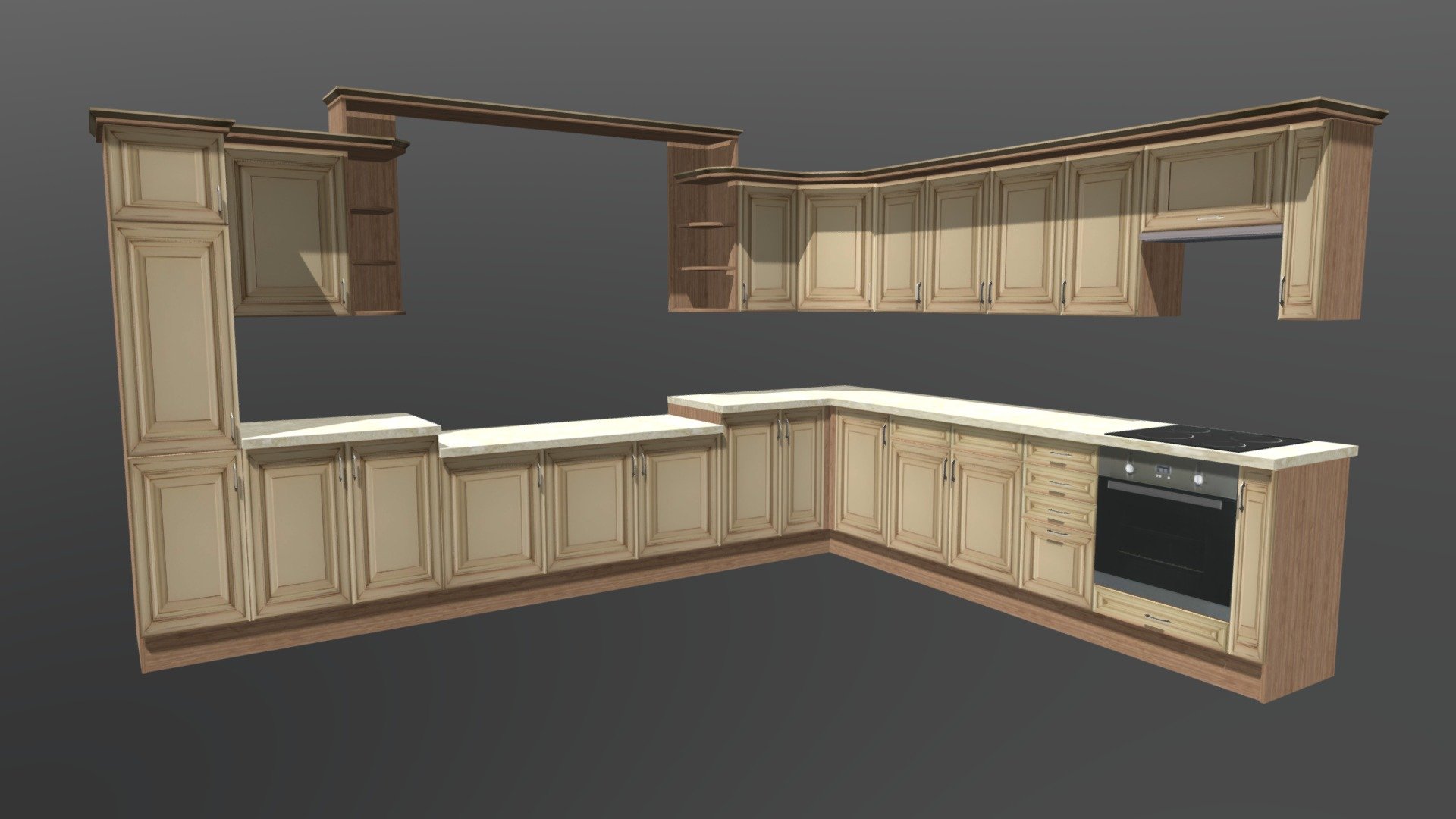 Kitchen cabinet 3d model