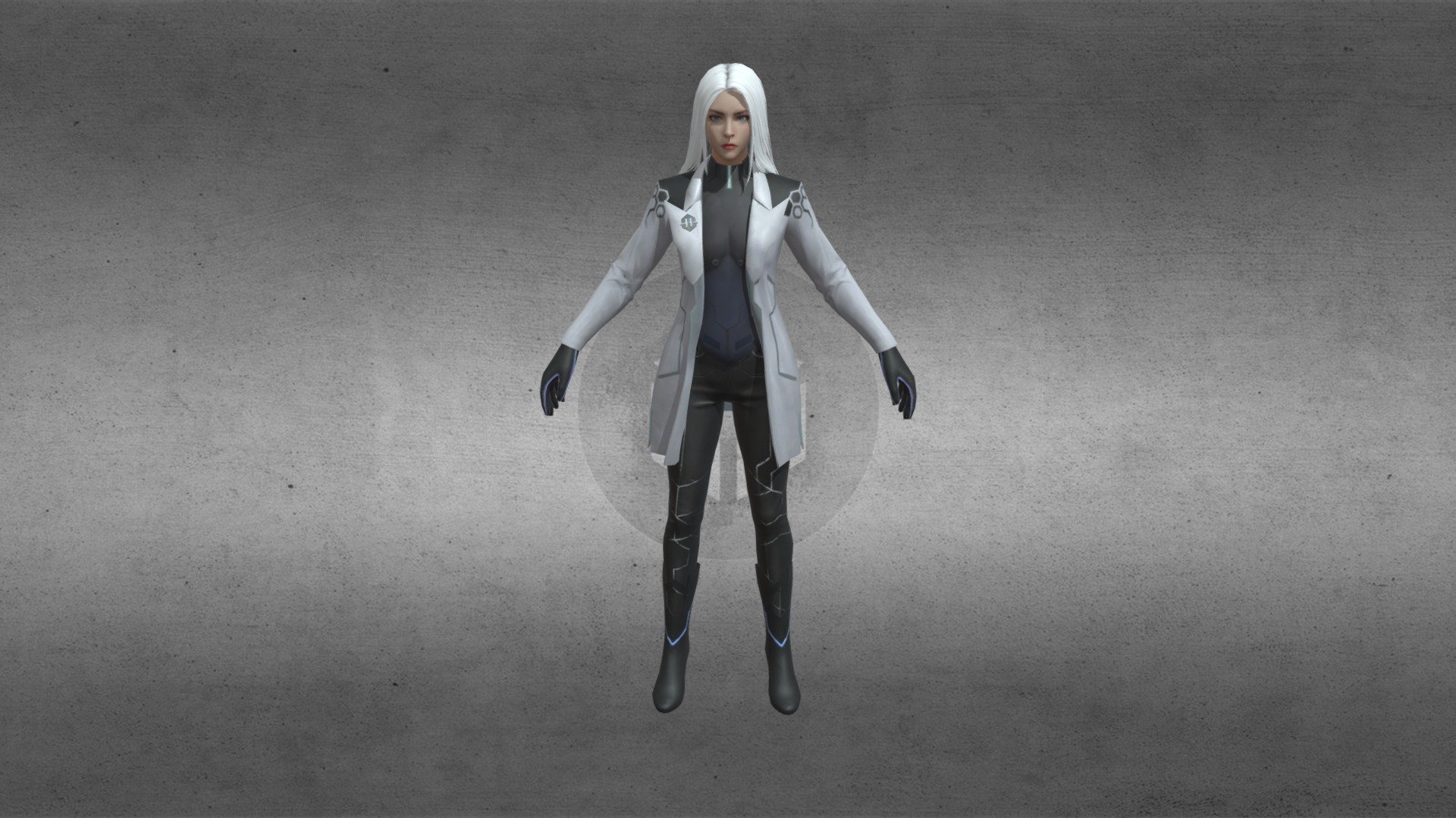 freefire new female 3d model by pace gaming 3d model