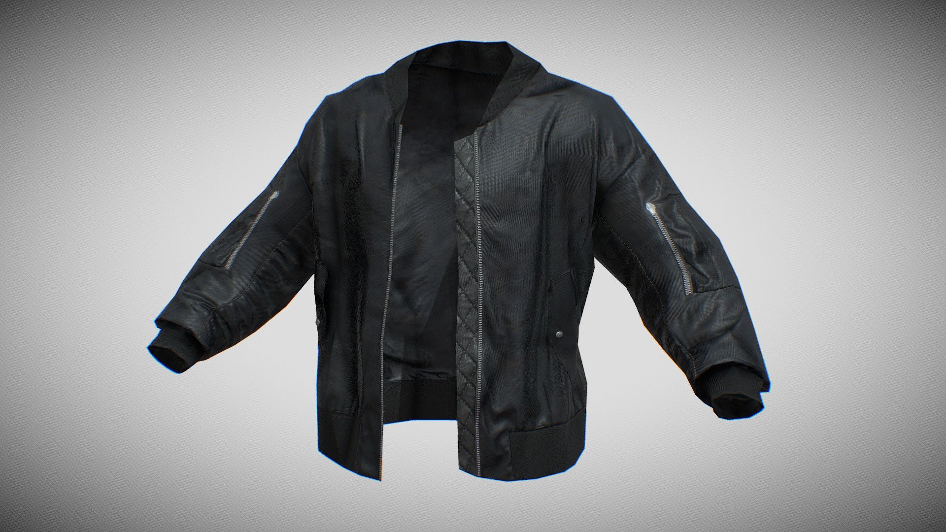 Bomber Jacket 2 (Metahuman Ready) 3d model