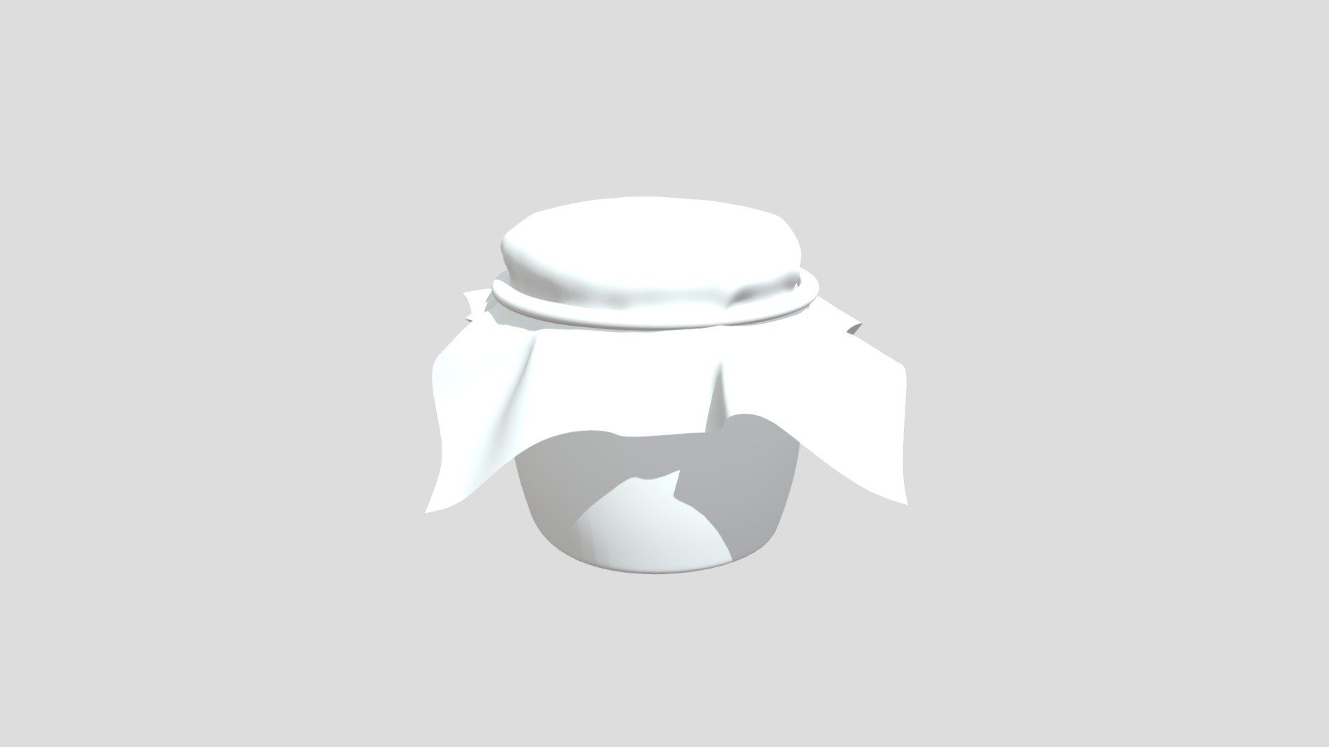 Cartoon Jar 3d model