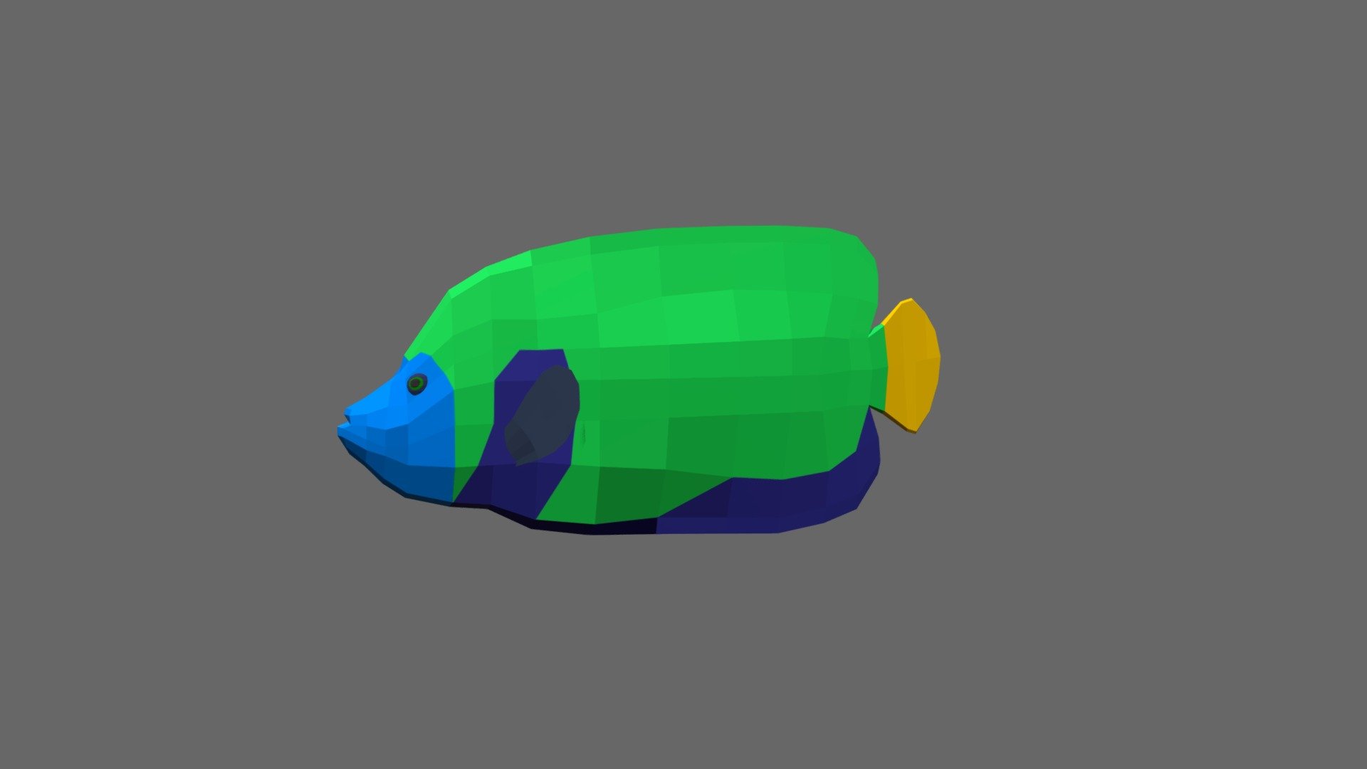 Emperor Angelfish 3d model