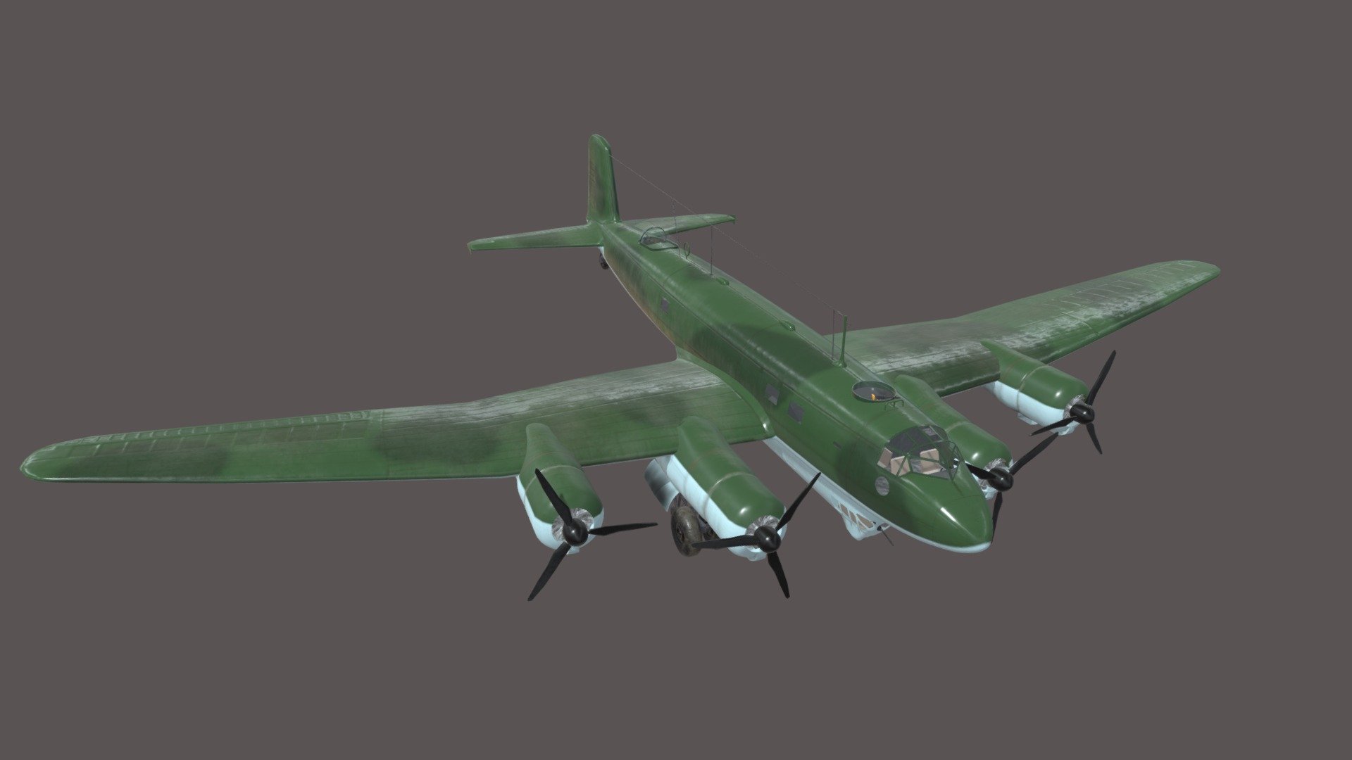 Airplane The Focke-Wulf FW 200 Condor 3d model