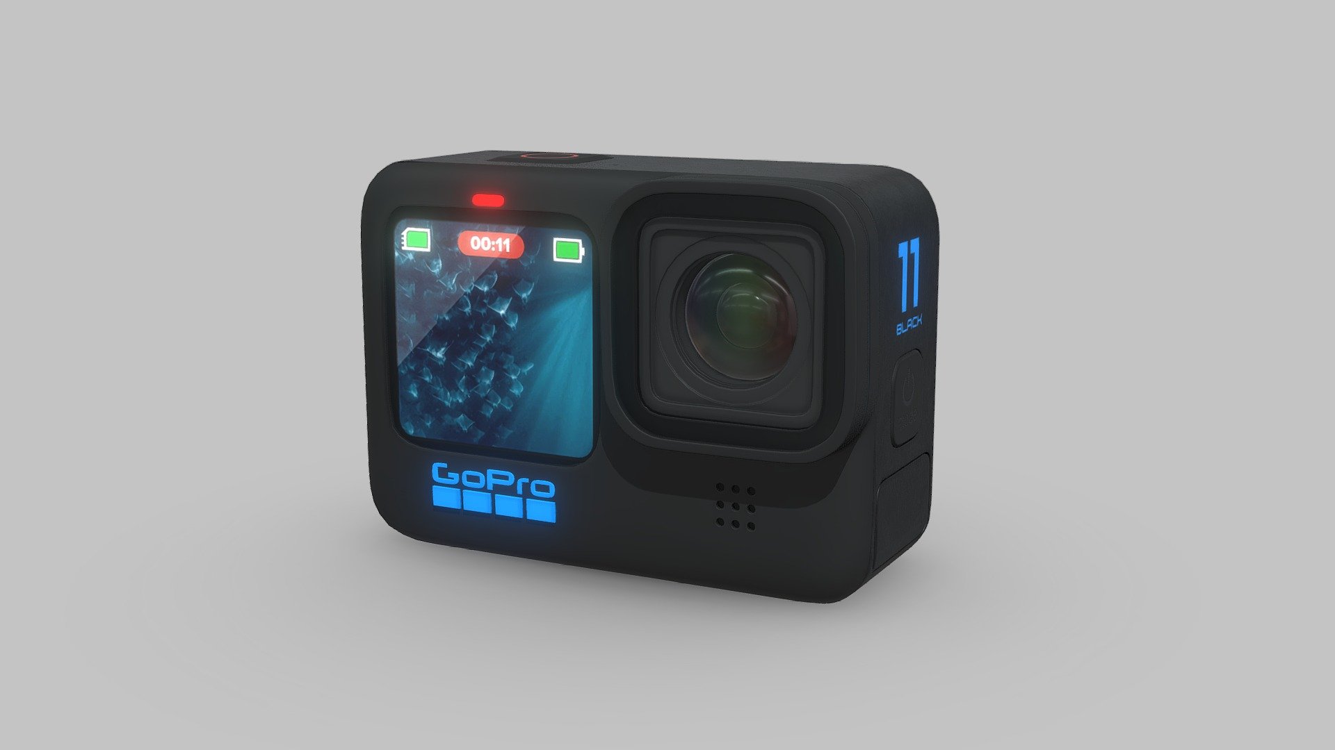 GoPro HERO11 Black Action Camera 3D Model 3d model