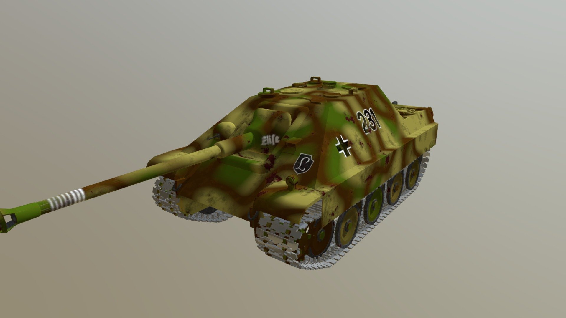 Jagdpanther 3d model