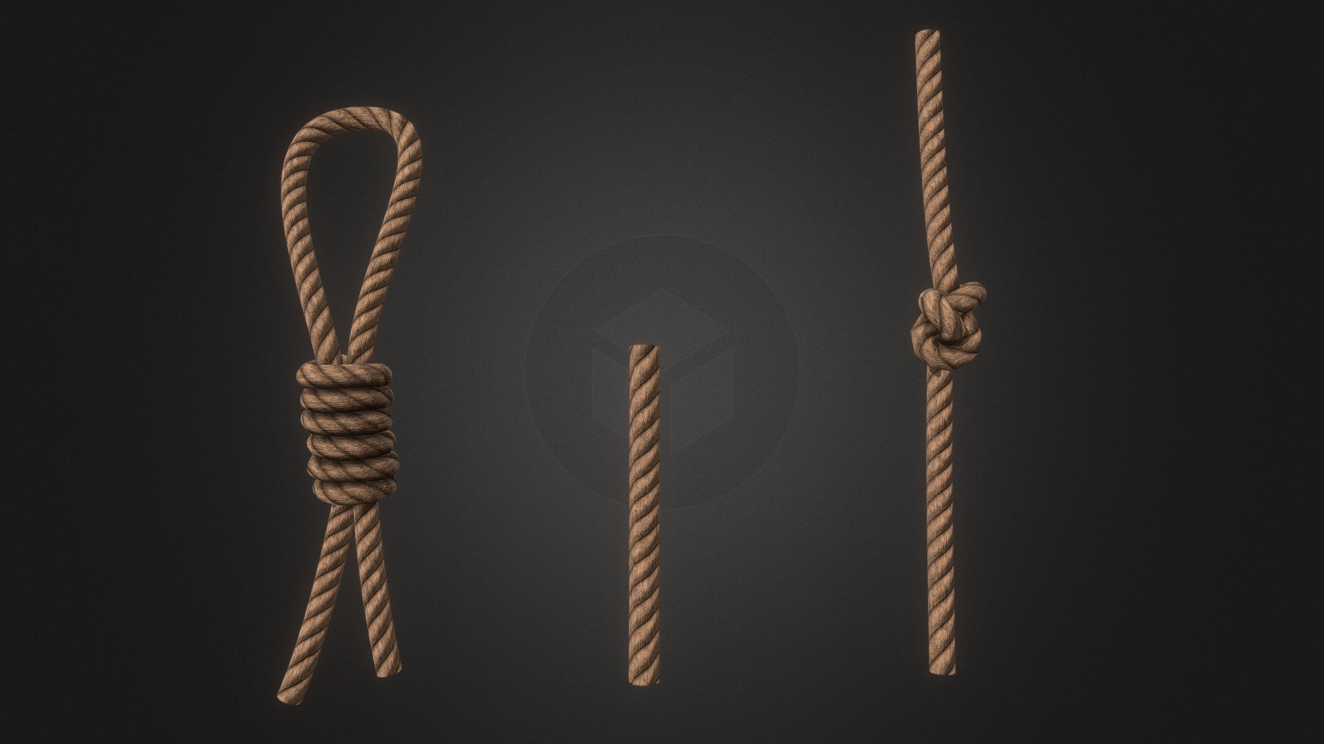 Tileable rope 3d model