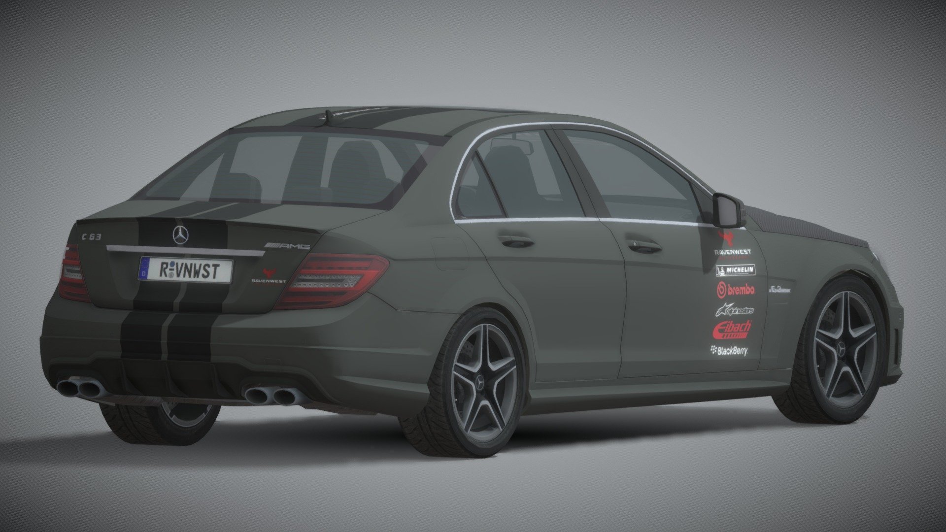 Mercedes Benz C63 AMG 3d model