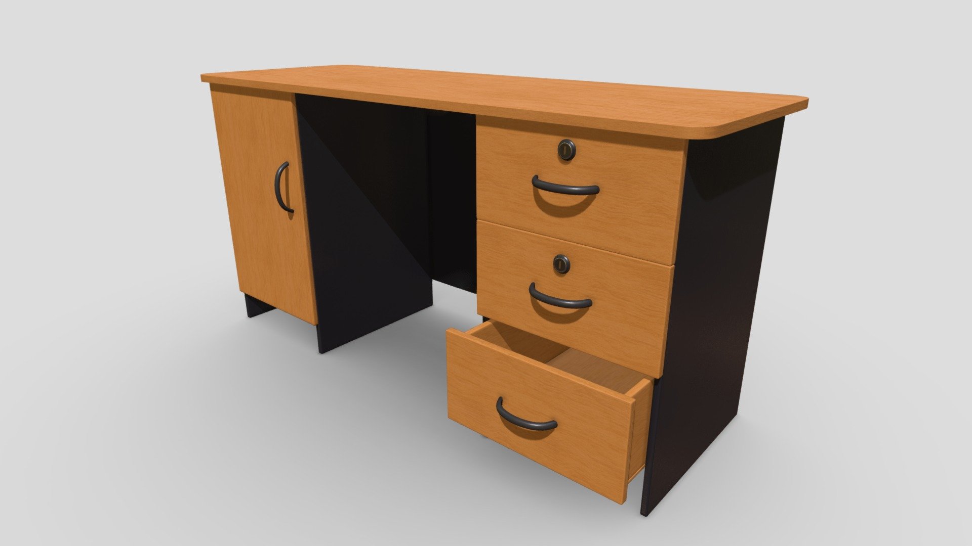 Office Table Desk 3d model