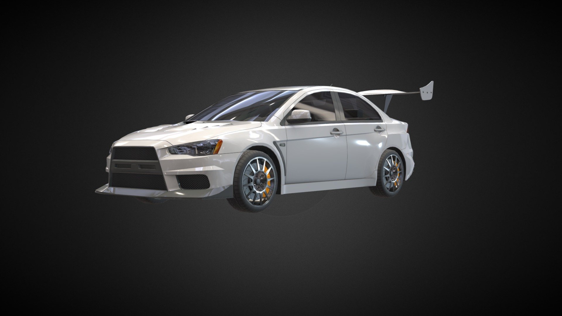 Mitsubishi Lancer Evo X inspired model 3d model