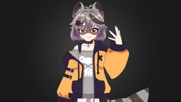 VRChat Snuffy V-Tuber 3d Model