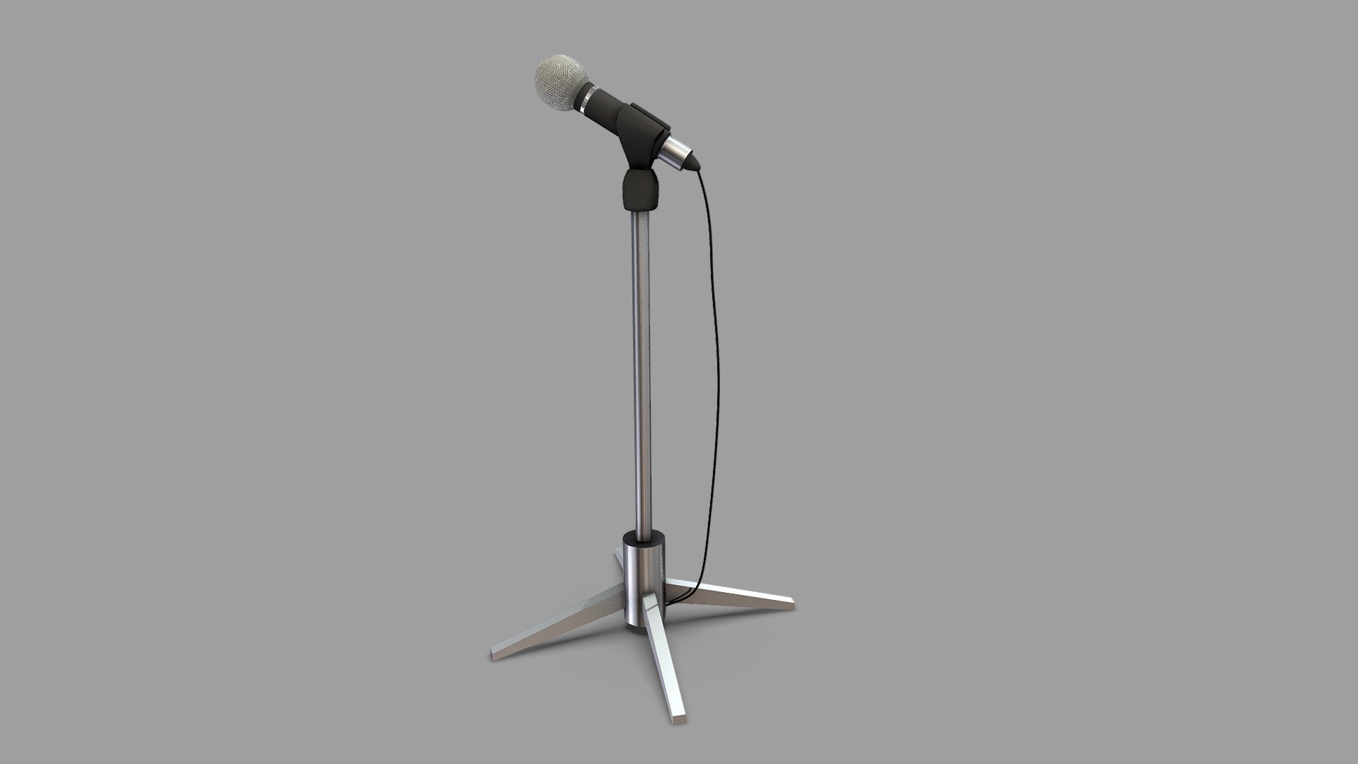 Standing Microphone 3d model