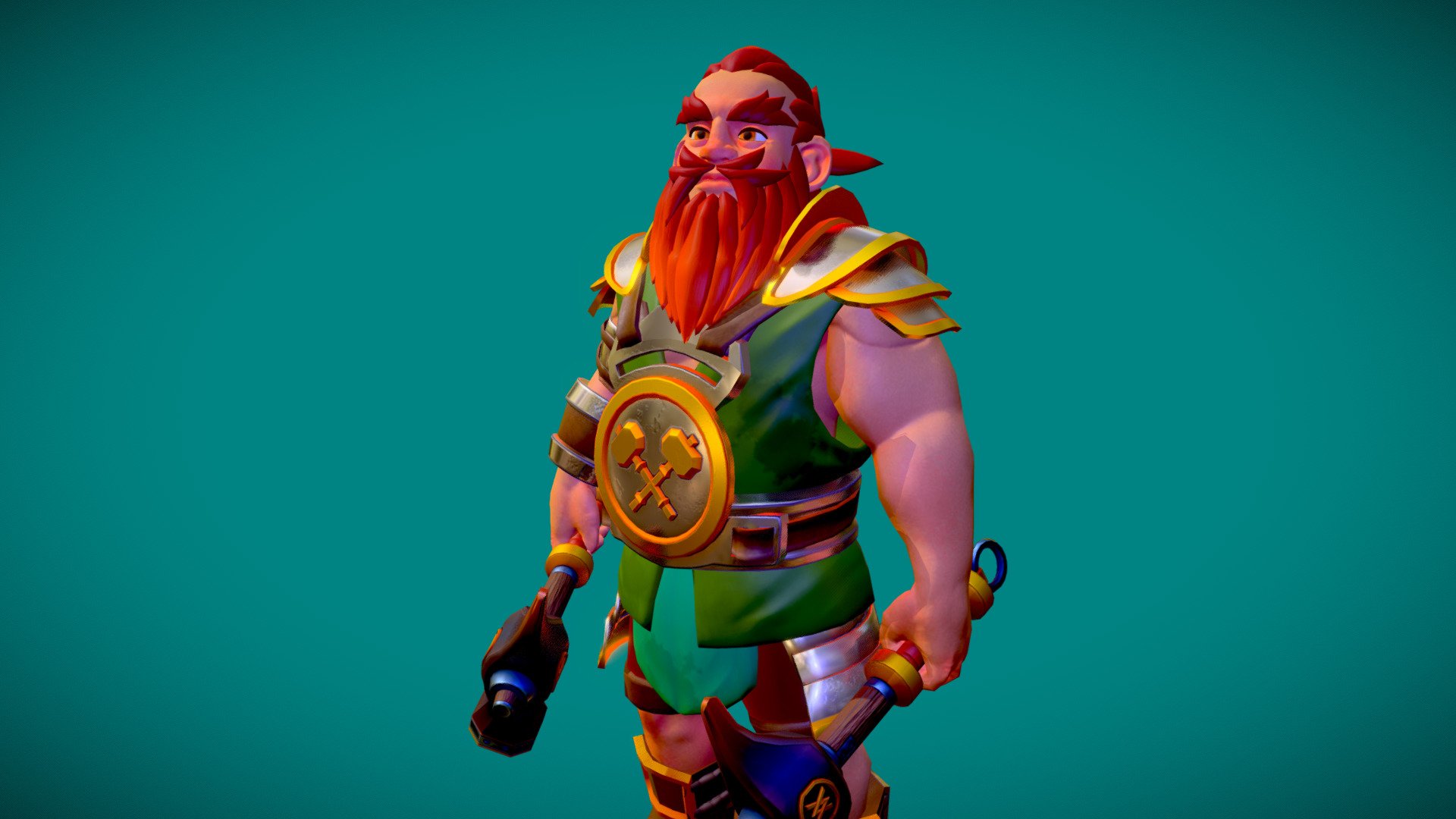 Dwarven Gladiator 3d model