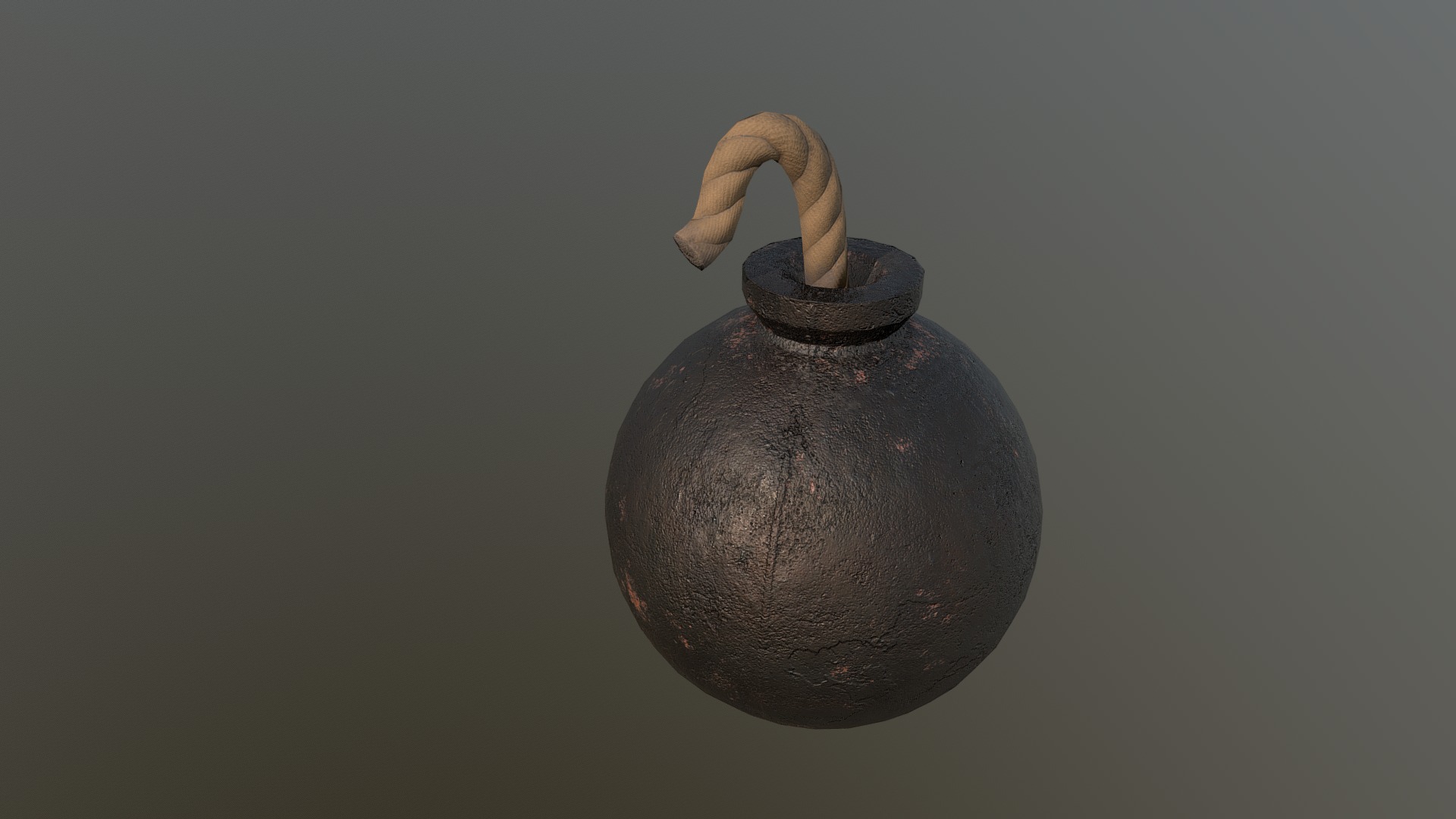 Round Bomb 3d model