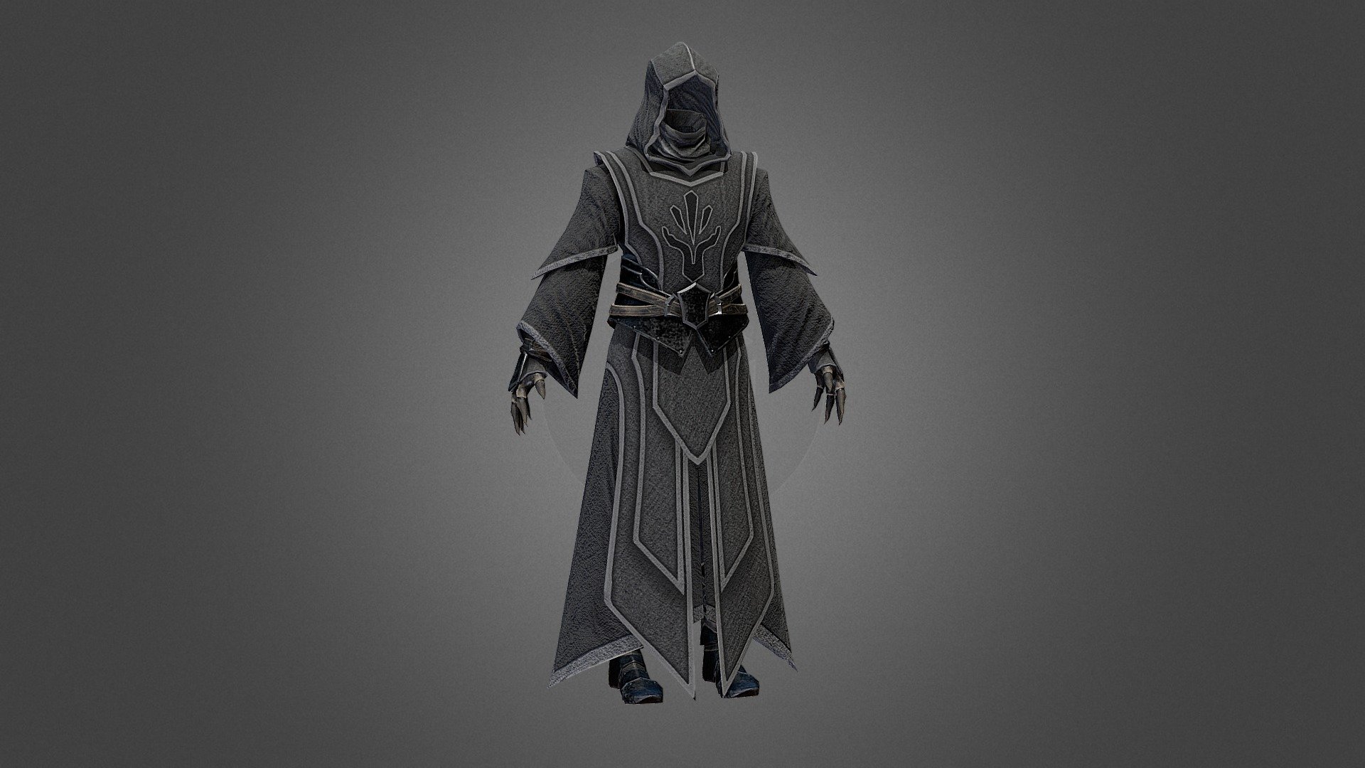 Obsidian Mage Robes 3d model