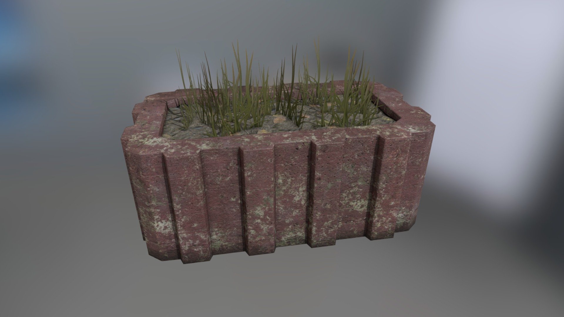 Flowerbed 3d model