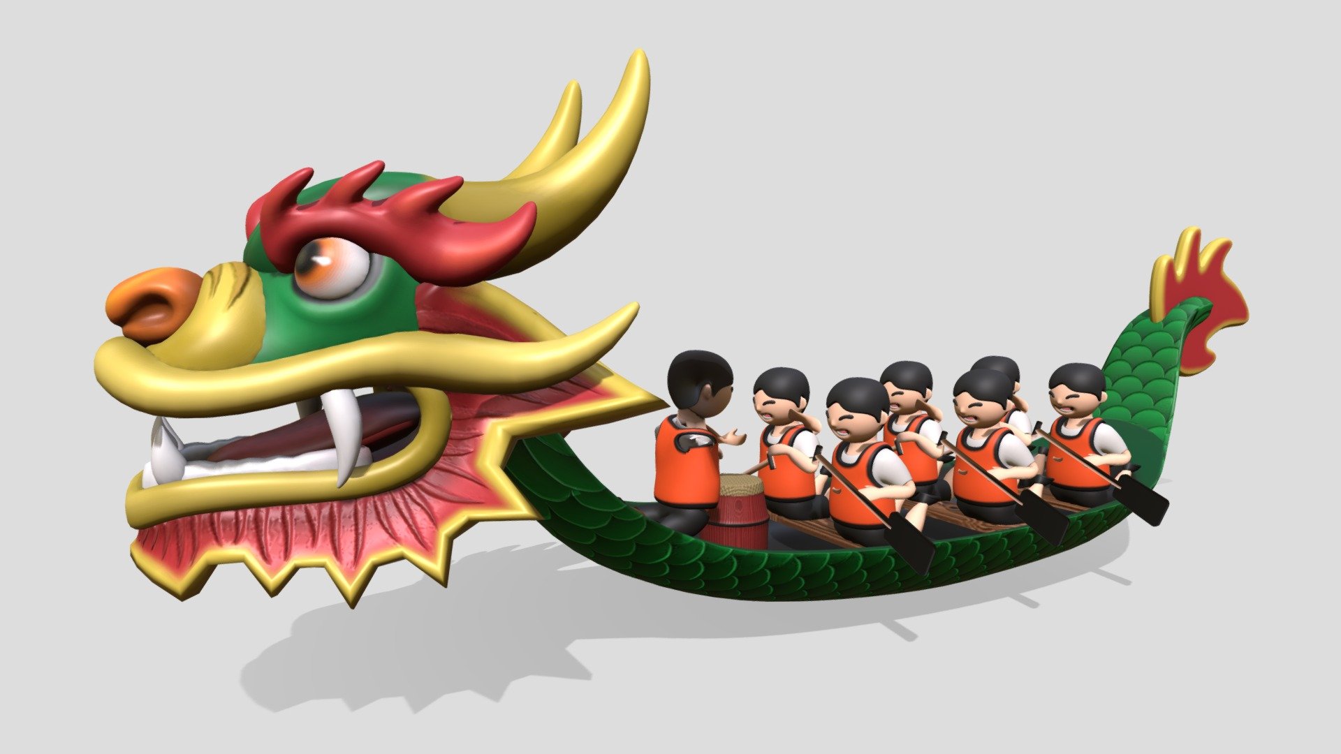 Dragon Boat 3d model