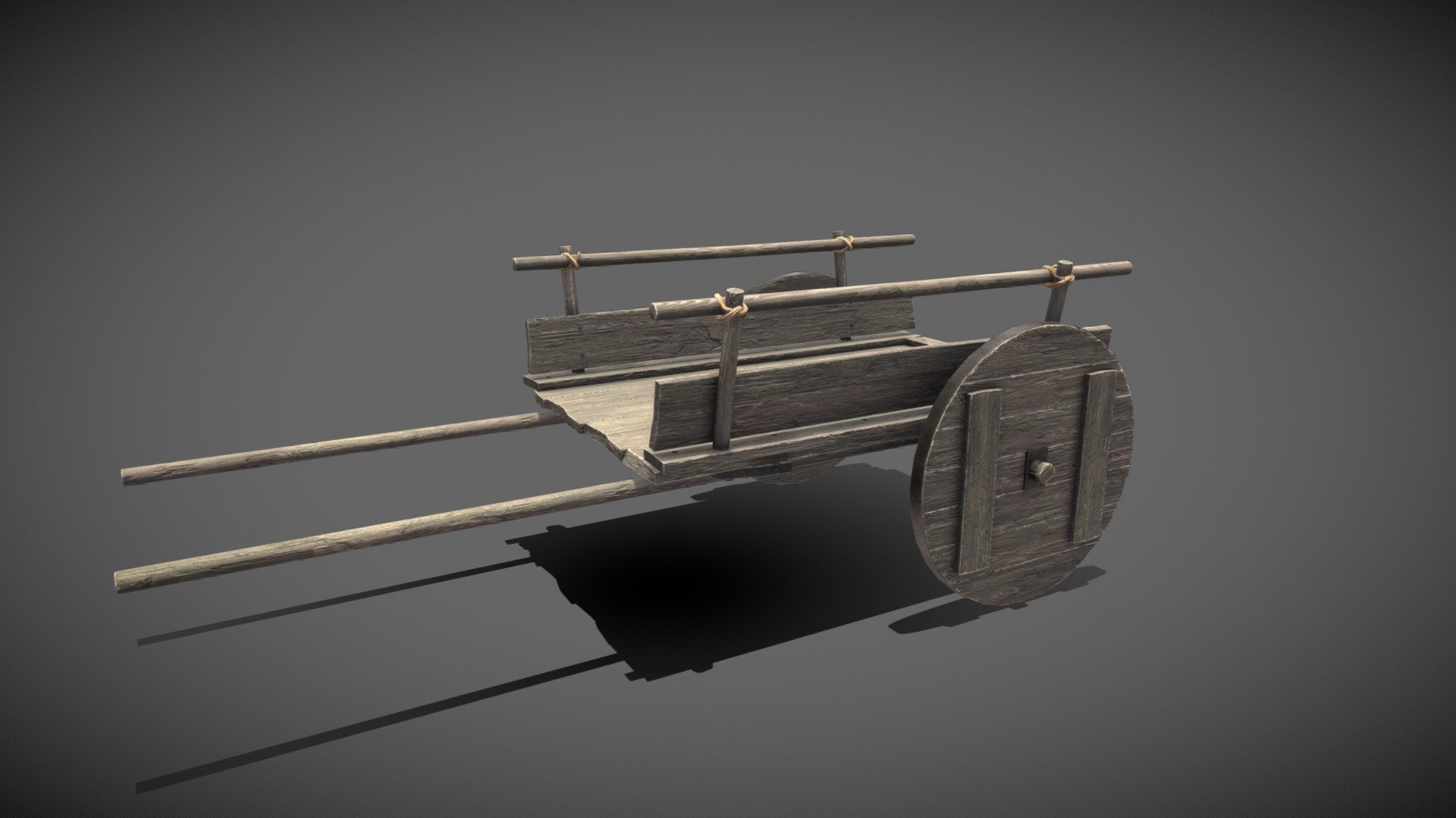 Small Medival Cart 3d model