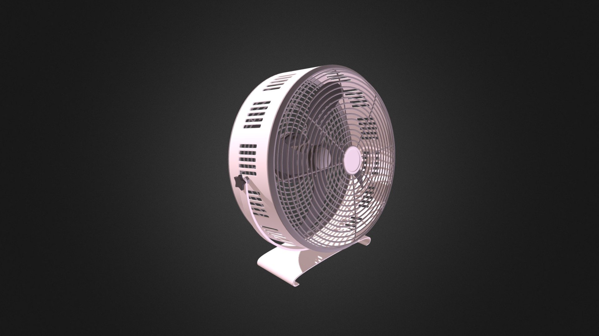 Desk Fan 04 3d model