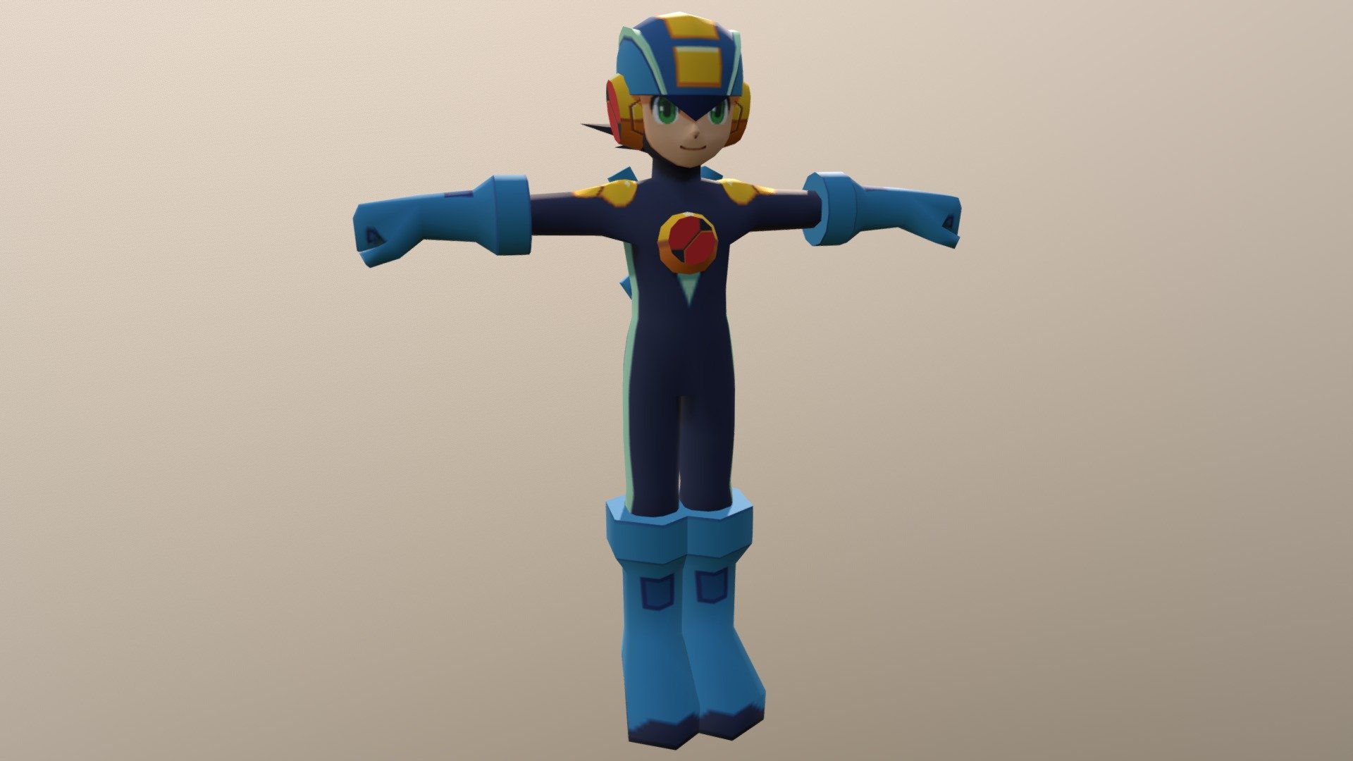 Megaman 3d model